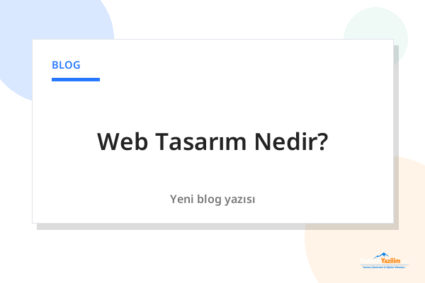 Web Tasarım Nedir? kapak görseli