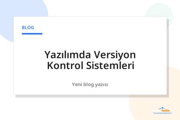 Yazılımda Versiyon Kontrol Sistemleri kapak görseli