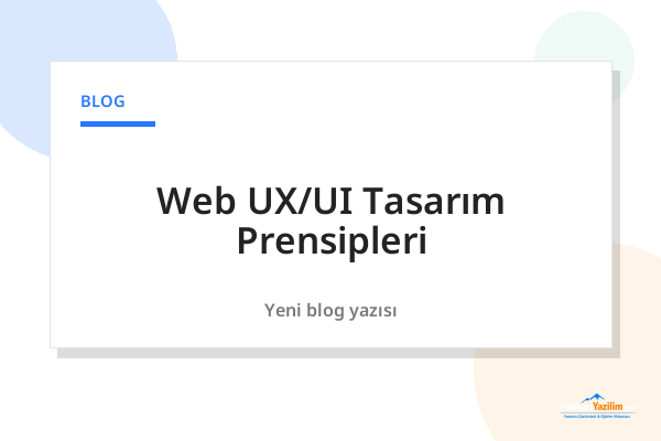 Web UX/UI Tasarım Prensipleri kapak görseli