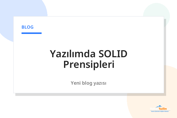 Yazılımda SOLID Prensipleri kapak görseli