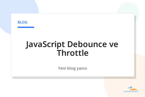 JavaScript Debounce ve Throttle kapak görseli