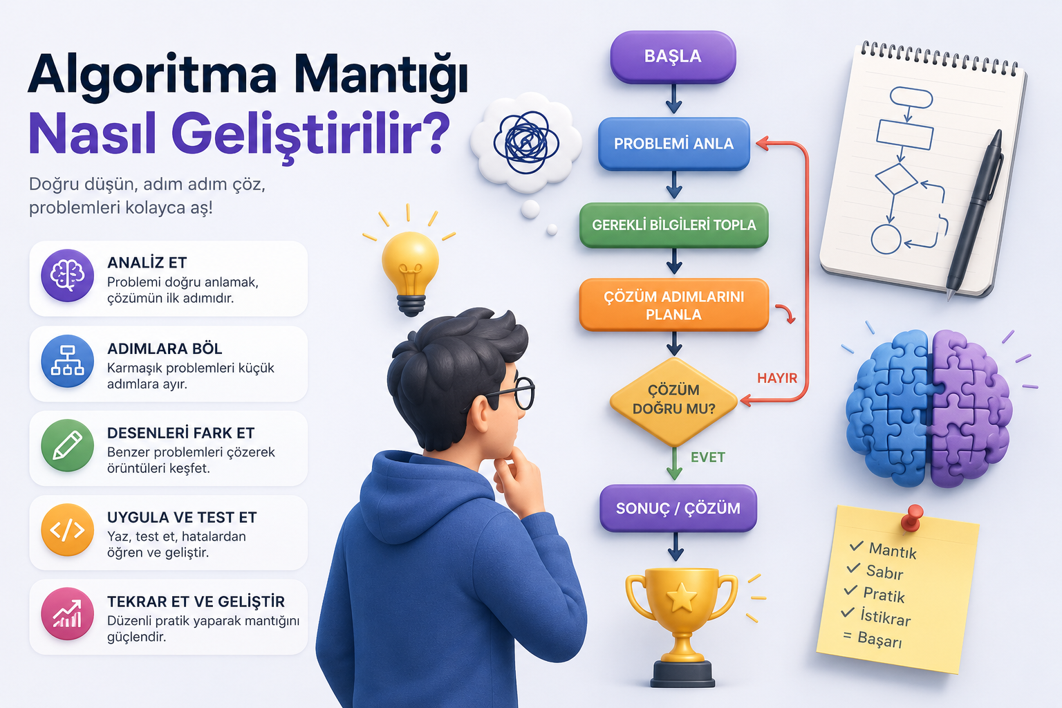 Algoritma Mantığı Nasıl Geliştirilir? kapak görseli