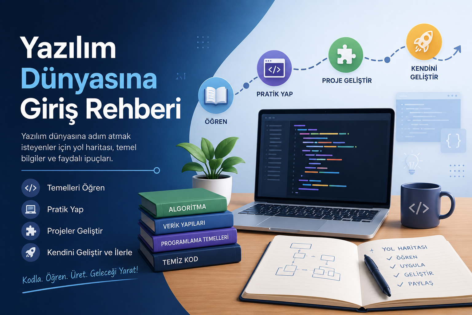 Yazılım Dünyasına Giriş Rehberi kapak görseli